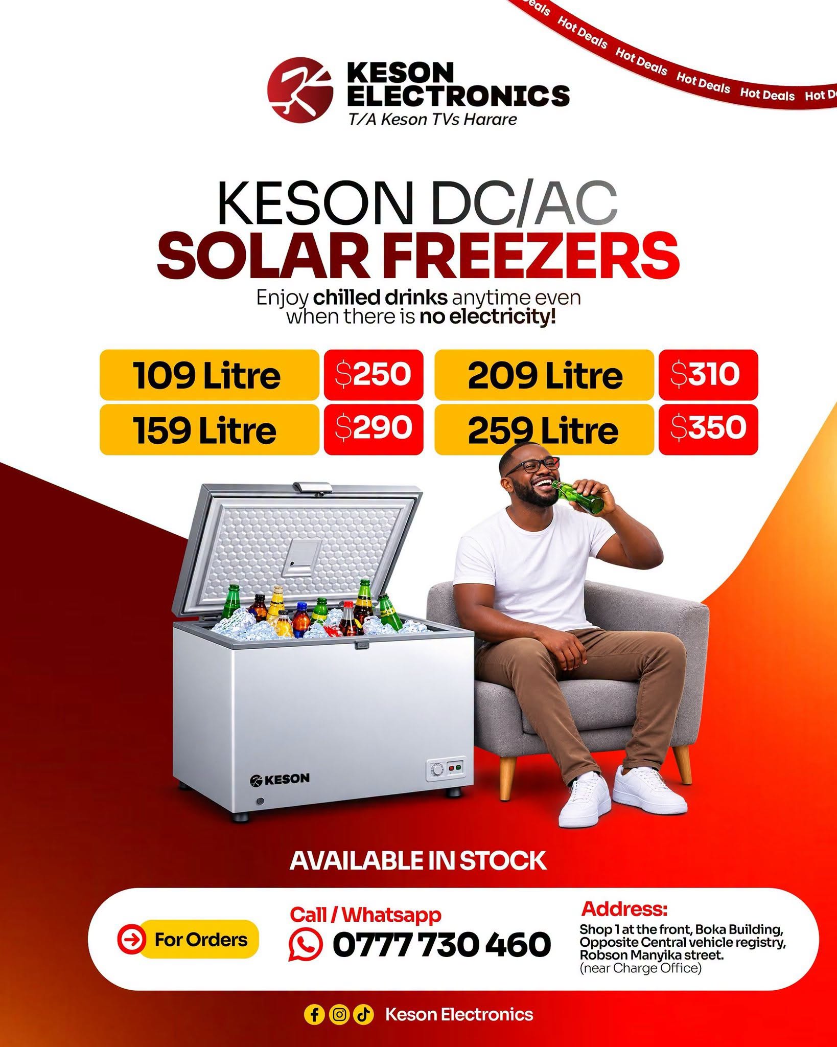 Keson DC/AC Solar Freezers